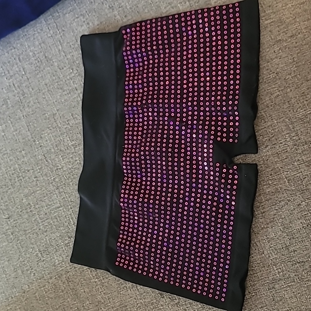 Kurve Hot pink sparkle gym/cheer/dance trunks